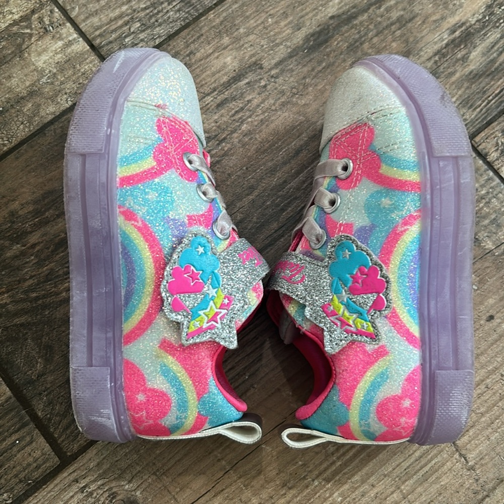 Skechers Pink and Silver Twinkle Toes - Picture 7 of 9